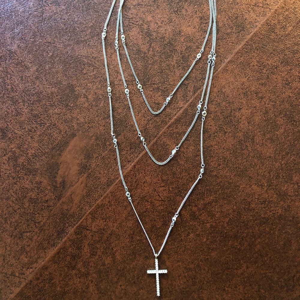 Crystal Cross Necklace